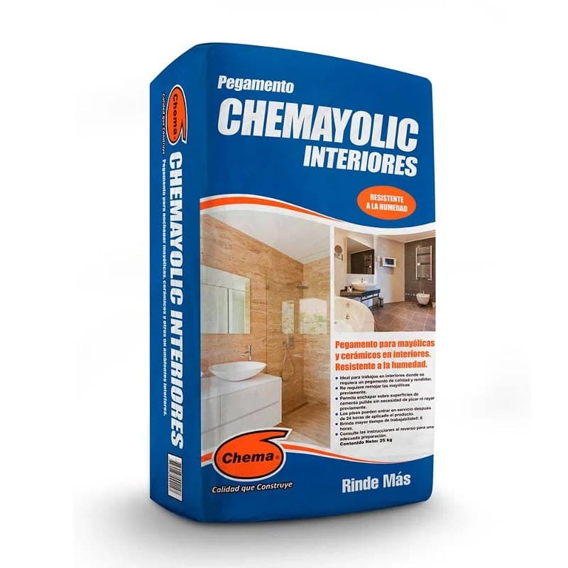 PEGAMENTO CHEMAYOLIC AZUL INTERIOR - 25 KG. CHEMA