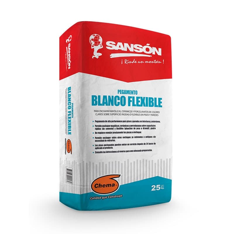 PEGAMENTO SANSON BLANCO FLEXIBLE - 25 KG CHEMA