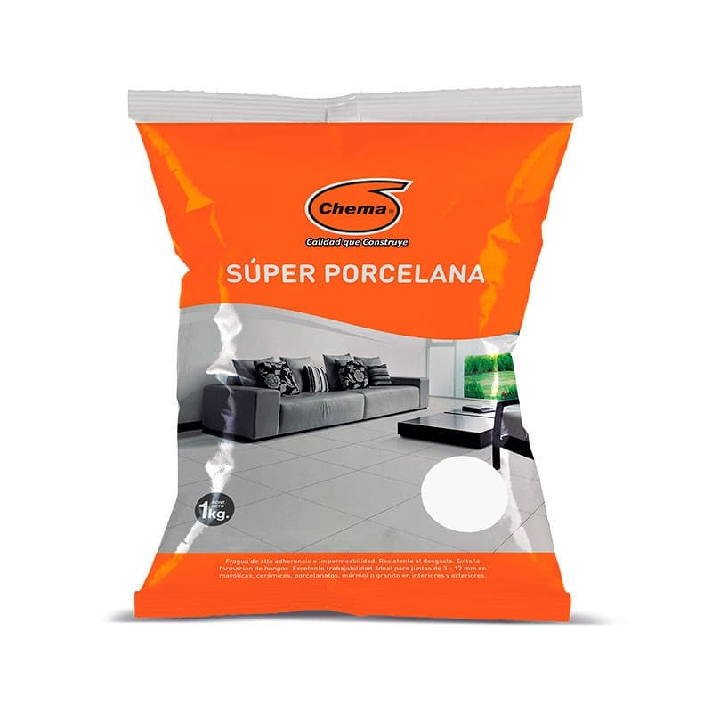 PORCELANA BLANCA 1 KG CHEMA