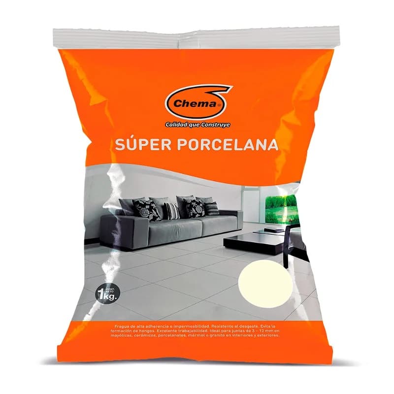 PORCELANA CREMA 1 KG CHEMA