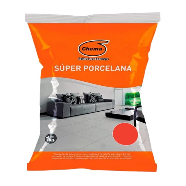 PORCELANA ROJO INTENSO 1 KG CHEMA